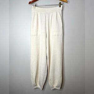 Cozy White Joggers